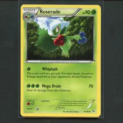 Pokemon TCG Roserade 9/106 XY Flashfire Regular Uncommon Card EN-LP 2014 - Image 1