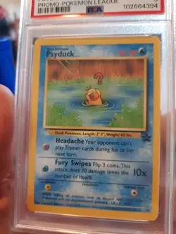 Psyduck Black Star Promo Psa 9 Mint 2000 Pokemon Card 20 League Play Duck Bird - Image 5