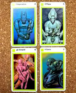 Super Premium Robot Tarot Card Giugiaro Delorean Jojo - Image 2