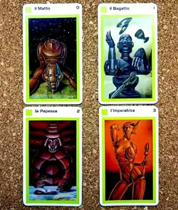 Super Premium Robot Tarot Card Giugiaro Delorean Jojo - Image 3