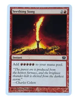 MTG Seething Song 9th Edition LP Light play Magic the Gathering Vintage - Image 1