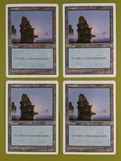 Island (435) x4 Fifth Edition 5th 4x Magic the Gathering MTG White Border - Image 1