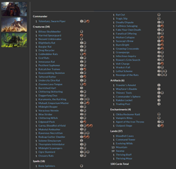 Totentanz, Swarm Piper MTG EDH Commander Deck, Rakdos Rat Tribal - Image 2