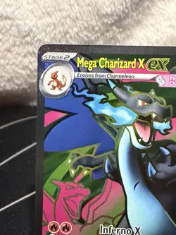 Mega Charizard X EX 109/94 Full Art Pokemon Phantasmal Flames NM - Image 3