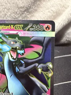 Mega Charizard X EX 109/94 Full Art Pokemon Phantasmal Flames NM - Image 4