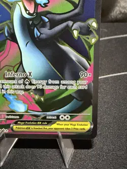 Mega Charizard X EX 109/94 Full Art Pokemon Phantasmal Flames NM - Image 5