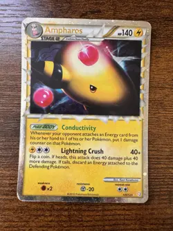 Ampharos Prime #105/123 Heartgold & Soulsilver MP Pokemon 2010 - Image 1