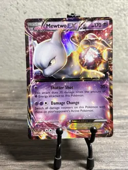 Pokemon TCG-Mewtwo EX XY107 XY Holo-Black Star Promo-Fast Shipping-NM/LP!! - Image 1