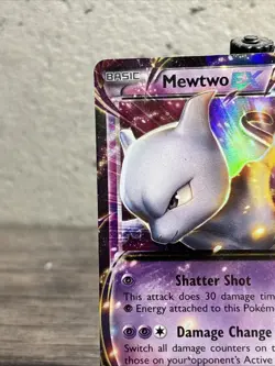 Pokemon TCG-Mewtwo EX XY107 XY Holo-Black Star Promo-Fast Shipping-NM/LP!! - Image 2