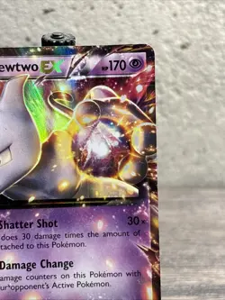 Pokemon TCG-Mewtwo EX XY107 XY Holo-Black Star Promo-Fast Shipping-NM/LP!! - Image 3