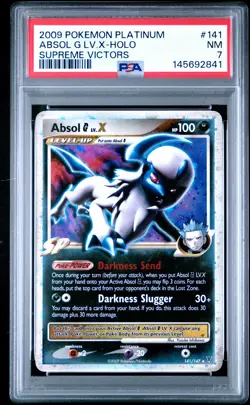 2009 POKEMON PLATINUM SUPREME VICTORS #141 ABSOL G LV.X-HOLO PSA 7 - Image 1