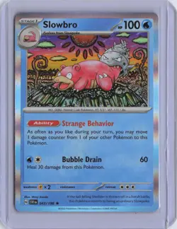 Slowbro 043/198 (Shinji Kanda) Rare Scarlet & Violet Pokemon Holo Near Mint - Image 1