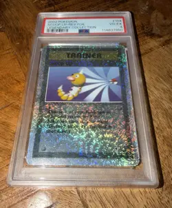 Pokemon Legendary Collection Reverse Holo Foil Scoop Up 104/110 PSA 8 - Image 1