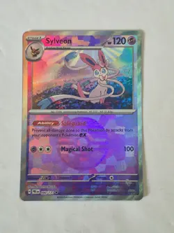 Sylveon (Poke Ball Pattern) 040/131 Holo SV: Prismatic Evolutions Pokemon NM - Image 1