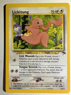 Lickitung Southern Islands #16 (1999) Rare Pokemon MP - Image 1