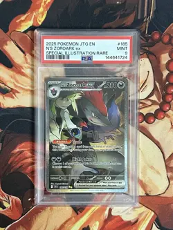 PSA 9 N’s Zoroark ex SIR 185/159 SV09 Journey Together Pokemon TCG English - Image 1