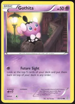 Gothita 55/124 Common Dragons Exalted Pokemon Near Mint - Image 1