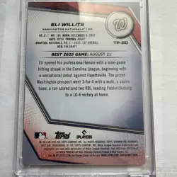 2025 Bowman's Best - Top Prospects Eli Willits #TP-20 (RC) - Image 2