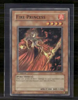 Yu-Gi-Oh! Fire Princess Labyrinth of Nightmare Super Rare • LON-034 1st Edition - Image 1