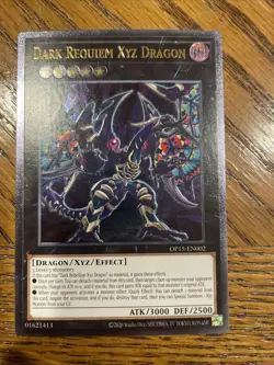 Yu-Gi-Oh! Dark Requiem Xyz Dragon OP15-EN002 Ultimate Rare NM - Image 1