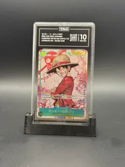 2025 ONE PIECE JP MONKEY D. LUFFY SECRET RARE ALT ART OP13-118 TAG 10 GEM MINT - Image 1
