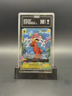One Piece TCG OP08 Monkey D. Luffy TR OP07-109 Treasure Rare TAG 9 MINT - Image 1