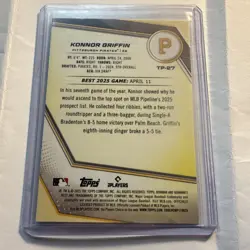 2025 Bowman's Best - Top Prospects Konnor Griffin #TP-27 (RC) - Image 2
