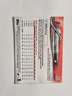 2018 Topps Chrome Refractor ✨MINT✨ Mike Trout #100 ✨Ships Next Day - Image 2