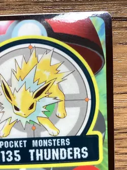 Pokemon Sealdass Sticker Card Jolteon No.135 Bandai Pocket Monsters Japan - Image 4