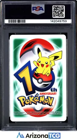 Pokemon 2006 Moltres Green King Of Clubs 10th Anniversary Playing Cards PSA 9 - Image 2