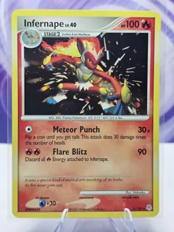 Infernape 5/130 Holo Rare Diamond and Pearl Pokemon Card Game LP - Image 1