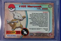 2000 Topps Chrome MAROWAK #105 POKEMON T.V. Trading Card PSA Graded NM-MT 8 RARE - Image 5