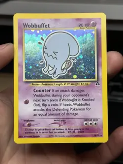 WOBBUFFET 16/75 LP/MP Holo Rare WoTC Neo Discovery Pokemon Card! - Image 2