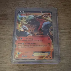 Entei EX Ultra Rare Holo 13/108 Dark Explorers Pokemon TCG Card HP 180 Fire Fang - Image 1