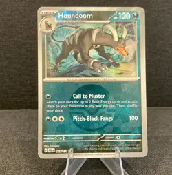 Houndoom 063/131 Pokeball Reverse Holo Prismatic Evolutions Pokemon TCG Card - Image 1
