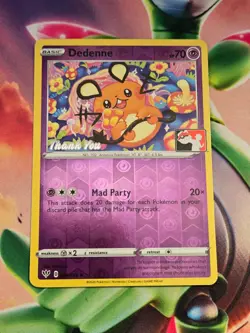 Dedenne [Thank You] 78/189 Holo League & Championship Cards Pokemon Rev Holo NM - Image 1