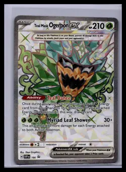 Teal Mask Ogerpon ex - Ultra Rare SV: Scarlet & Violet Promo Cards 166 NM - Image 1
