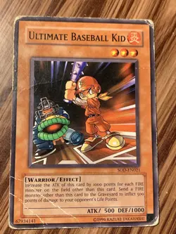 Yu-Gi-Oh! Card - Ultimate Baseball Kid SOD-EN021 - Heavily Played - Image 1