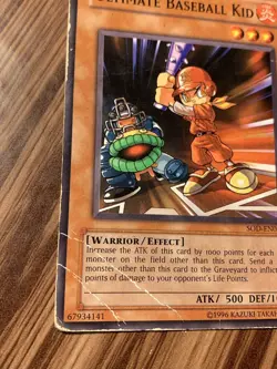 Yu-Gi-Oh! Card - Ultimate Baseball Kid SOD-EN021 - Heavily Played - Image 3