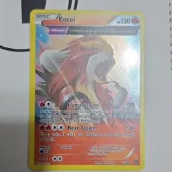 Pokemon Entei 15/98 XY - Ancient Origins Holo Rare Θ Double Card TCG NM - Image 1