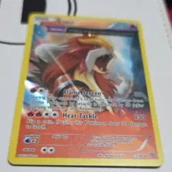 Pokemon Entei 15/98 XY - Ancient Origins Holo Rare Θ Double Card TCG NM - Image 2
