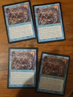 4x Chromeshell Crab Legions MTG Magic The Gathering Card Vintage Blue Rare Set - Image 1