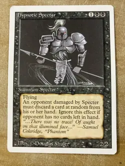 1x MTG Hypnotic Specter - Revised Edition (3ED) LP - Image 1