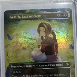 Magic: The Gathering Aerith, Last Ancient Legendary Creature Holo Foil FFVII 3/5 - Image 3