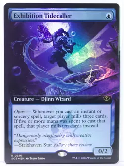 Exhibition Tidecaller [New, Near Mint] *Foil* Ext Art {Secrets of Strixhaven} - Image 1