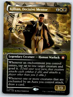 Killian, Decisive Mentor (Borderless) Commander: Secrets of Strixhaven 4 MTG NM - Image 1