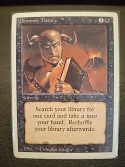 Demonic Tutor – Revised Edition (3ED) – Lightly Played (LP) - Image 3