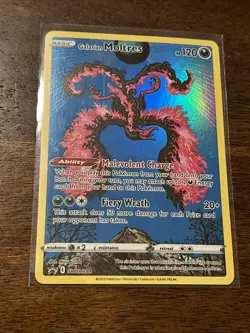 2023 Pokemon TCG Crown Zenith Galarian Moltres SWSH284 Black Star Promo - Image 1