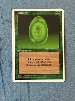 Lifeforce, Fourth Edition, Magic the Gathering MTG - Image 1