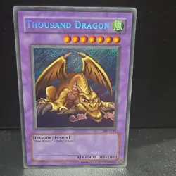 Konami Yu-Gi-Oh! Thousand Dragon MRD-143 Metal Raiders Secret Rare Holo Eng - Image 1